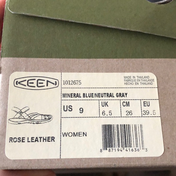 Keen Rose Sandals Mineral Blue and Grey sz 9 - Picture 11 of 12